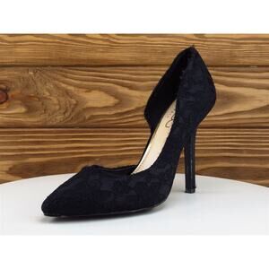 BCBG Size 8 D'Orsay Heel Black Fabric M Width‎ Paris